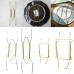 Stainless Steel Dish Hangers Wall Display Plate W Type Hook Spring Holder   173329535876
